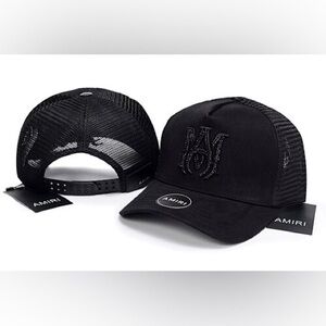 AMIRI Black Mesh Cap